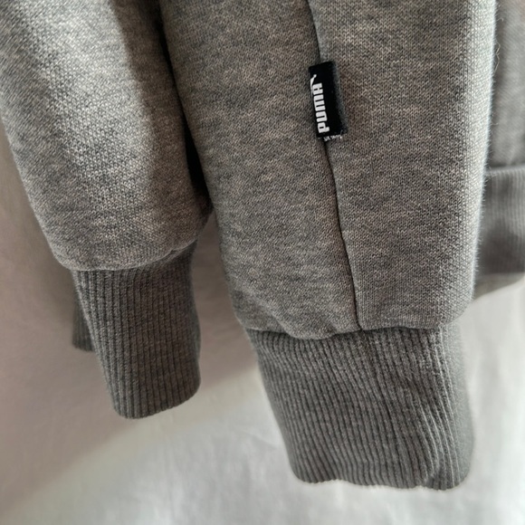 Puma gray hoodie with black letters/logo, size M - Picture 5 of 7